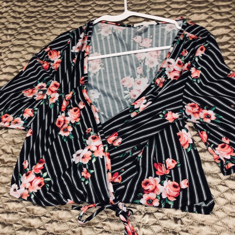 low cut blouse